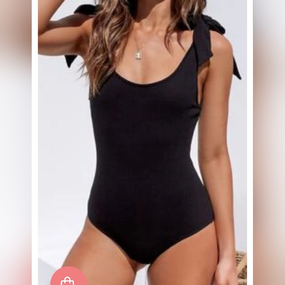 Angel Biba Black Body Suit with bootie straps